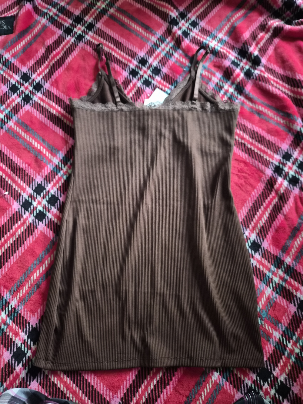 H&M Brown Ribbed Mini Dress - Picture 3 of 3
